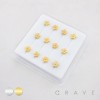 CLUM SAKURA FLOWER FIVE PETAL FLOWER POLISH 316L SURGICAL STEEL L-SHAPE NOSE BOX
